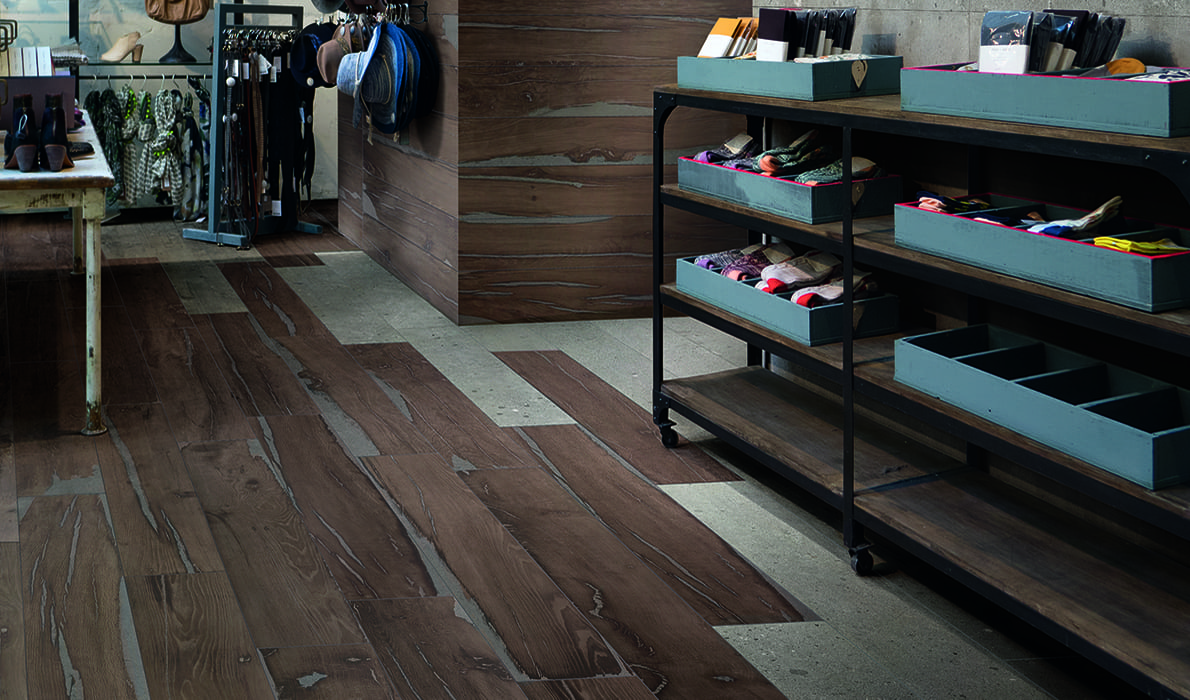 Gres porcellanato Bergamo effetto legno Alter Provenza Dielle Ceramiche