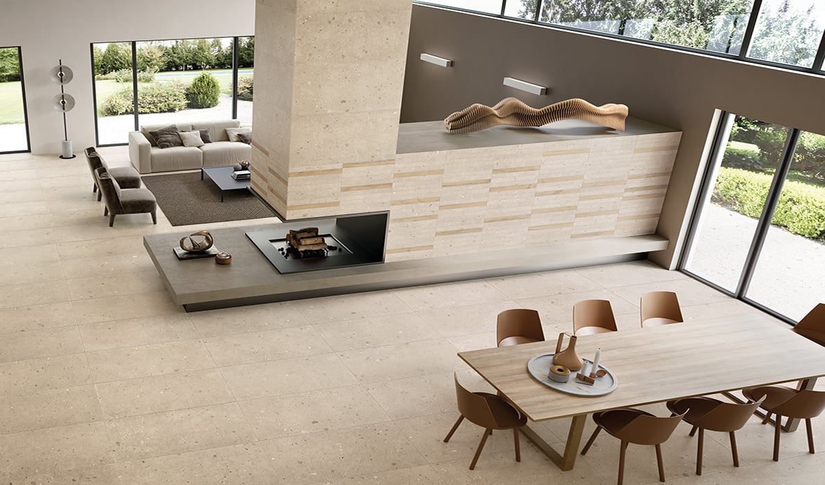 Gres porcellanato Bergamo effetto Pietra Egp Provenza Dielle Ceramiche